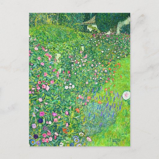 Italienischer Garten Landschaft Gustav Klimt Postkarte (Vorderseite)