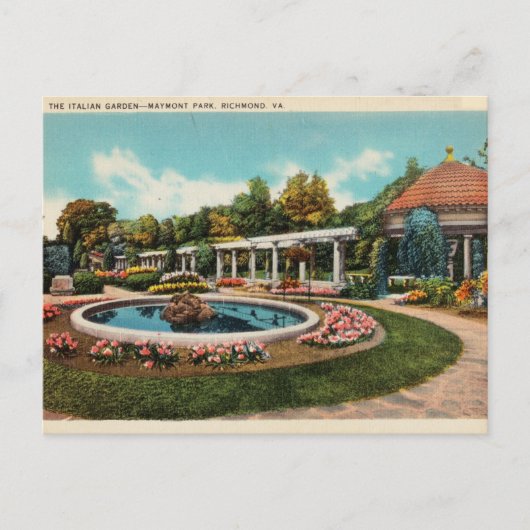 Italienischer Garten, Maymont Park, Richmond Virgi Postkarte (Vorderseite)