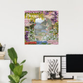 Italienischer Garten Poster (Heimbüro)