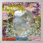 Italienischer Garten Poster (Vorne)