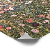 Italienischer Garten von Gustav Klimt Poster (Ecke)