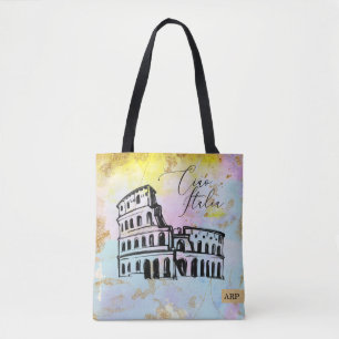 *~* Italienischer Glitzer Kolosseum Ciao Italia It Tasche