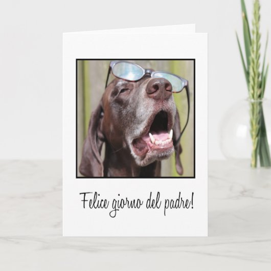 Italienischer Glückstag Vater Karte (Vorderseite)