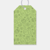 Italienischer Grauhund Grauer Hund Niedlich Ostern Geschenkanhänger (Rückseite)