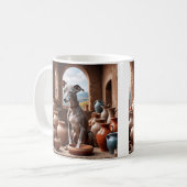 Italienischer Grauhund im Töpferraum Kaffeetasse (Vorderseite Links)