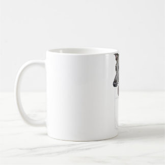 Italienischer Grauhund in der Vordertasche Funny Kaffeetasse