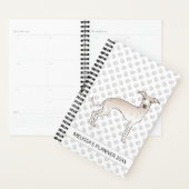 Italienischer Grauhund mit individuellem Text Planer (Anzeige)