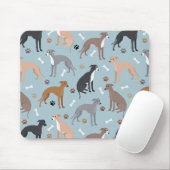 Italienischer Grauknochen und Paws Mouse Pad Mousepad (Mit Mouse)