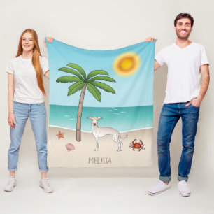 Italienischer Grauschwund im Tropical Summer Beach Fleecedecke