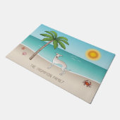 Italienischer Grauschwund im Tropical Summer Beach Fußmatte (Schrägansicht)