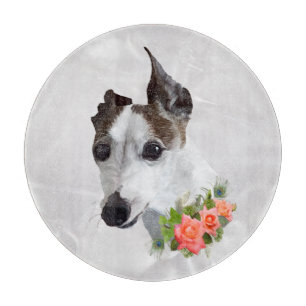 Italienischer Grauschwund und Blume Schneidebrett