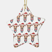 Italienischer Greyhound Dog Breen Weihnachten Keramik Ornament (Links)