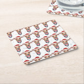 Italienischer Greyhound Dog Breen Weihnachten Rechteckiger Pappuntersetzer (angewinkelt)