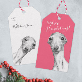 Italienischer Greyhound Dog Funny Christmas Howlid Geschenkanhänger