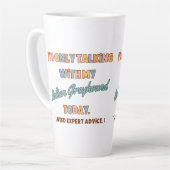 Italienischer Greyhound Drink Cup oder Tasse (Linke Ecke)