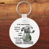 Italienischer Greyhound FAQ-Schlüsselanhänger Schlüsselanhänger (Vorderseite)