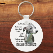 Italienischer Greyhound FAQ-Schlüsselanhänger Schlüsselanhänger (Vorderseite)