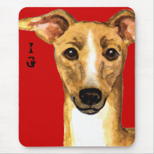 Italienischer Greyhound-Farbblock Mousepad