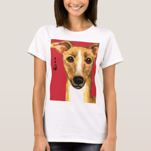 Italienischer Greyhound-Farbblock T-Shirt