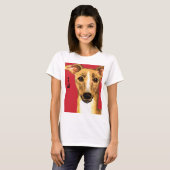 Italienischer Greyhound-Farbblock T-Shirt (Vorne ganz)