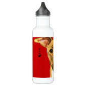 Italienischer Greyhound-Farbblock Trinkflasche (Links)