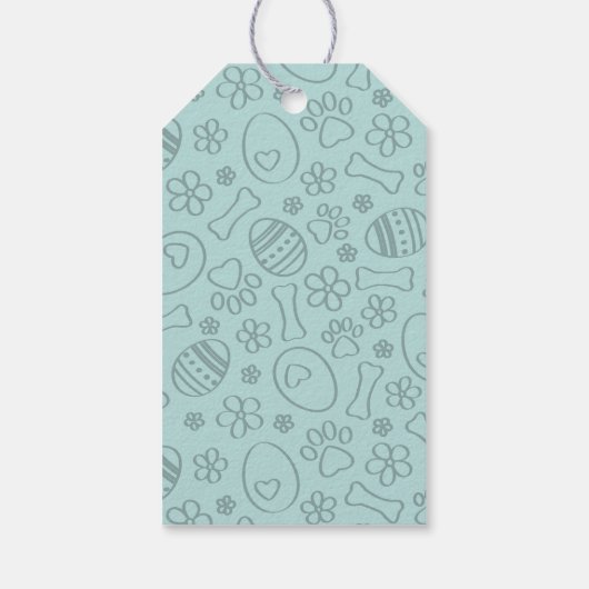 Italienischer Greyhound Fawn Dog Niedlich Ostern S Geschenkanhänger (Rückseite)