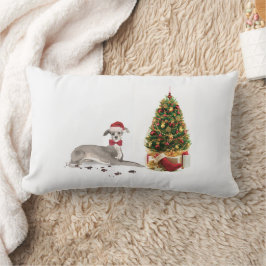 Italienischer Greyhound Funny Christmas Dog mit Ba Lendenkissen