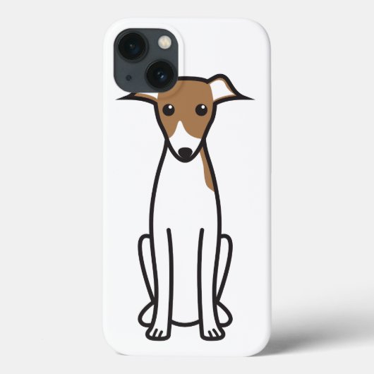 Italienischer Greyhound Hund Cartoon Case-Mate iPhone Hülle (Rückseite)