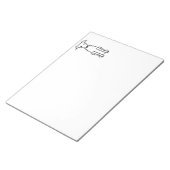 Italienischer Greyhound Hund Cartoon Notizblock (angewinkelt)