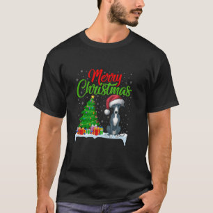 Italienischer Greyhound Hund Weihnachtsbaum Lichte T-Shirt