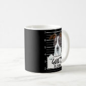 Italienischer Greyhound Mugshot Guilty Dog Kaffeetasse (VorderseiteRechts)