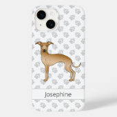 Italienischer Greyhound Niedlicher Hund mit Indivi Case-Mate iPhone Hülle (Rückseite)