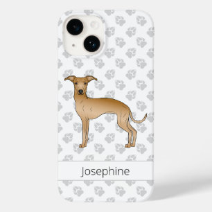 Italienischer Greyhound Niedlicher Hund mit Indivi Case-Mate iPhone 14 Hülle