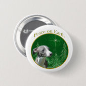Italienischer Greyhound Peace Button (Vorne & Hinten)