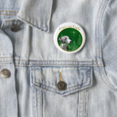 Italienischer Greyhound Peace Button (Beispiel)