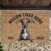 Italienischer Greyhound Personalisierter Hund Love Fußmatte