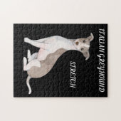 ITALIENISCHER GREYHOUND PUZZLE & PERSONALISIERTER (Horizontal)