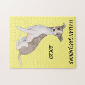 ITALIENISCHER GREYHOUND PUZZLE & PERSONALISIERTER  (Horizontal)