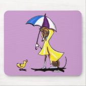 Italienischer Greyhound Raincoat Mousepad (Vorne)