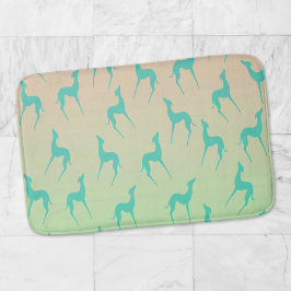 Italienischer Greyhound Silhouette Pattern Dog Lie Badematte