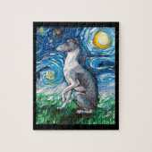 Italienischer Greyhound Starry Night Whippet Hund  Puzzle (Vertikal)