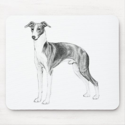 Italienischer Greyhound-Stil Mousepad (Vorne)
