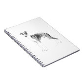 Italienischer Greyhound-Stil Notizblock (Rechte Seite)