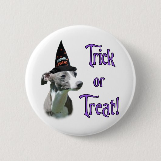 Italienischer Greyhound Trick Button (Vorderseite)