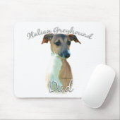 Italienischer Greyhound-Vater 2 Mousepad (Mit Mouse)