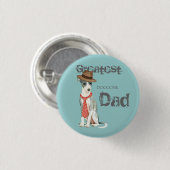 Italienischer Greyhound-Vater Button (Vorne & Hinten)
