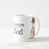 Italienischer Greyhound-Vater Kaffeetasse (VorderseiteRechts)