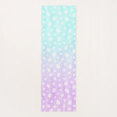 Italienischer Greyhound Whippet Hund Zeichne Blume Yogamatte (Rückseite)