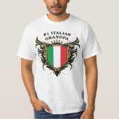 Italienischer Großvater der Nr.-eine T-Shirt (Vorderseite)