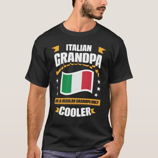 Italienischer Großvater Funny Großvater T-Shirt (Vorderseite)